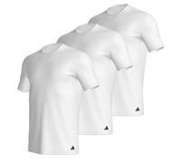 adidas Men's Herren Unterwäsche Crew Neck Shirt (3pk) -Active Core Cotton Undershirt, White_4am011, S