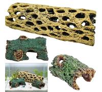 Pack of 3 Shrimp Hideaway Aquarium, Natural Caves for Shrimp and Fish, One Large and Two Small Hiding Places for Aquarium Hobbyists, Office Aquariums