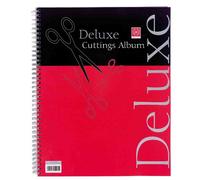 PACK OF 3 - Silvine Deluxe Cuttings Album 40 Sheet - Black Pages Scrap Book - 317x250mm (426)