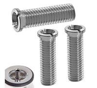 Pack of 3 Sink Hollow Screws, 35 MM, M12 X 35 Mm, Stainless Steel Hollow Screw for Strainer Basket Valve, Accessories for Kitchen Sinks, Sink Attachment ø12 MM