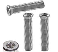 Pack of 3 Sink Hollow Screws, 45 MM, M12 Stainless Steel Hollow Screw for Strainer Basket Valve, Accessories for Kitchen Sinks, Sink Mounting Screw for Strainer Basket and Drain Valve ø12 MM