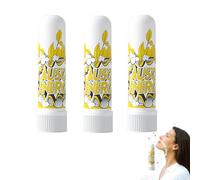 Pack of 3 Smelling Pens, Smelling Pens for Essential Oils, Good Hygroscopicity Nasal Inhaler Pen, Smelling Sticks with Wick, Refillable Inhaler Stick, Essential Oils