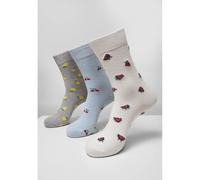 Pack of 3 socks Urban Classics recycled yarn fruit Gris 39/42
