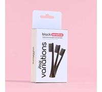 Pack of 3 Sonic Toothbrush Heads Sensitive Gums My Variations (Black)