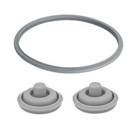 Pack of 3 spare parts for WMF Perfect Plus and Perfect Pressure Cooker - Includes 1 x Sealing Rubber (Ø22 cm) + 2 x Gaskets for Valve, Lid, Express Pot and Handle - Compatible with Models from 2.5 L