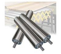 Pack of 3 Stainless Steel Conveyor Rollers - 25mm 32mm 38mm 50mm 60mm Diameters - Ideal for Loading Applications Heavy-Duty Performance 1" to 2.4" Sizes