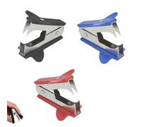 Pack of 3 Staple Remover Small Staple Remover Ergonomic Shape Metal Staples for Daily Use in the Office and Home (Random Colour)