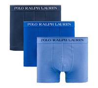 Pack of 3 Stretch Cotton Boxer Briefs Blue + Light Blue + Navy