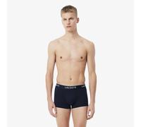 Lacoste Men's 3-Pack Stretch Cotton Trunks, Marine/Vert-Rouge-Marine, XXL