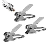 Pack of 3 Sunflower Seed Peeler, Pine Nut Cracker Tool, 2-in-1 Pumpkin Opener Made of Stainless Steel, Versatile Pine Nut Peeler with Wide for the Kitchen