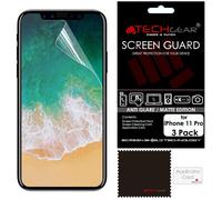 [Pack of 3] TECHGEAR Matte Screen Protectors for iPhone 11 Pro 5.8" - ANTI GLARE / MATTE Screen Protectors With Cleaning Cloth & Application Card