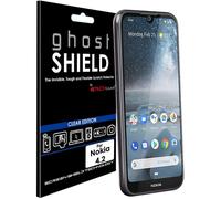 [Pack of 3] TECHGEAR Screen Protectors for Nokia 4.2 [ghostSHIELD Edition] Reinforced TPU film Screen Protector with FULL Screen Coverage inc