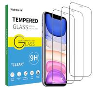 Pack of 3 Tempered Glass Screen Protector for iPhone 11, iPhone XR Full Screen Protector Film Anti Scratch 9H Hardness Screen Protector 6.1 Inch Ultra Clear Ultra Resistant