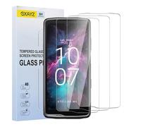 Pack of 3 tempered glass screen protectors for Crosscall Stellar M6 / M6E, anti-scratch 9 hardness, high-resolution screen protector, fingerprint ID, HD