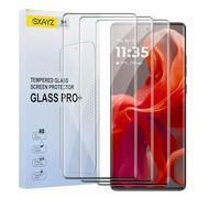 Pack of 3 tempered glass screen protectors for Motorola Moto G85, anti-scratch 9 hardness, high-resolution screen protector, fingerprint ID, HD