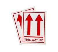 Pack of 3 This Way UP Self-Adhesive Labels 80x110mm