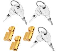 Pack of 3 trailer locks, suitable for 50 mm steel couplings, compatible with most popular trailer brands for trailers with keyhole design
