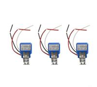 Pack of 3 Twilight Switch AC 220 V 10 A Photo Switch for Outdoor Light Automatic Light Sensor Day Night Control Weatherproof Blue White