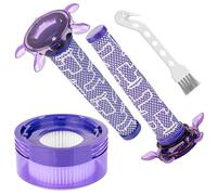 Pack of 3 Upgrade V8 Vacuum Cleaner Filter Replacement Kit for Dyson V7 V8 Battery Vacuum Cleaner Animal Extra SV25 SV37, Part Number 965661-05, 967478-05