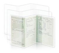 Pack of 3 Vehicle Registration Cover Protective Case 3 Foldable Transparent 227 x 112 mm Driving Licence Cover Vehicle Registration Folder Car Registration Document Folder for Car Motorcycle Trailers