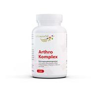 Pack of 3 Vita World Arthro Joint Complex 3 x 120 Capsules Vegan Joint Glucosamine, MSM, Hyaluronic Acid, Lysine Vegan Made in Germany with Analysis Certificate