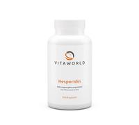 Pack of 3 Vita World Hesperidin 3 x 100 Capsules Vegan 100% Natural Hesperidin Made in Germany with Analysis Certificate