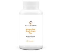 Pack of 3 Vita world Magnesium bisglycinate Plus l 3 x 120 Capsules l 333 mg Pure Magnesium per dose l Vegan l high bioavailability