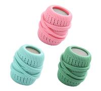 Pack of 3 Washing Balls for Washing Machine, Washing Ball Dryer Ball, Washing Ball for Washing Machine, Dryer Balls for Tumble Dryer, Reusable for Home Clothing Cleaning (Pink, Green, Light Green)