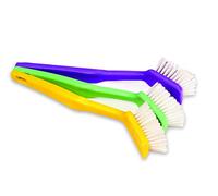 Pack Of 3 Washing Up Dish Brushes Pot & Pan Cleaning Brush Nylon Strong Bristle Scrubbing Brush