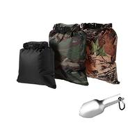Pack of 3 Waterproof Bag 3L+5L+8L Outdoor Ultralight Dry Sacks with Hand Trowel for Camping Hiking Traveling