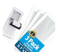 Pack of 3 White Attractive Outlet Covers Steel Substance Construction for Easy Installation Denial Tools Required Permanent Home Ventilation Arrangements Floor Outlet