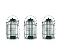 Samuel Alexander Pack Of 3 Wild Bird Hanging Nut Feeder With Squirrel Guard