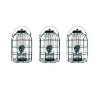 Samuel Alexander Pack Of 3 Wild Bird Seed Feeder Cage With Squirrel Proof Guard