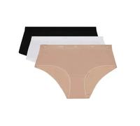 Pack of 3 women's boxers DIM Coton Stretch Pockets Eco Blanc 40/42
