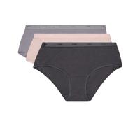 Pack of 3 women's boxers DIM Coton Stretch Pockets Eco Marron 44/46