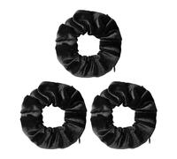 Pack of 3 Women's Hair Ties, Velvet Headbands with Zip, Travel Gadgets, Secret Hair Ties, Soft Hair Ties for Ponytails, Curly Hair Ties with Ball Head