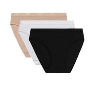 Pack of 3 women's panties DIM Coton Stretch Pockets Eco Blanc 36/38