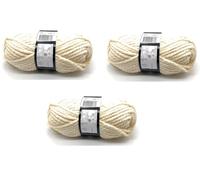 Pack of 3 x 100g Balls Seriously Chunky Wool - Cream