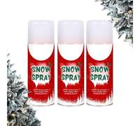 Pack of 3 x 250ml Snow Spray | Perfect for Decorating Christmas Trees | Window Displays | Hanging Wreaths | Glass | Festive Setups | Fun | Experience the Enchantment of Winter All-Year-Round!