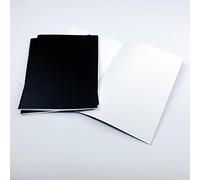 Pack of 3 x A4 Matt Black Cover Starter Sketchbooks with 140gsm White Cartridge Paper