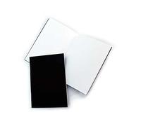 Pack of 3 x A5 Matt Black Cover Starter Sketchbooks with 140gsm White Cartridge Paper