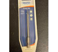 Pack of 3 x Draper Expert Insert BITs Hexagon 2.0mm 1/4” Hex 10760 brand new