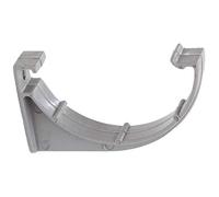 Pack of 3 x Grey Gutter Fascia Bracket RM309 Half Round for shed, Conservatory, Porch etc Mini guttering 75mm NOT Standard House Size - Smaller