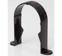 Pack of 3 x POLYPIPE RR138 Black Socket Bracket/Clip for 68mm Round downpipe