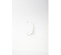 Pack of 3 x White Gutter Fascia Bracket Half Round for shed, Conservatory, Porch etc Mini guttering 75mm NOT Standard House Size - Smaller