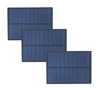 Pack of 3 ZONADAH 1.3W 5V Mini Solar Panels, Batter Charger, DIY Home, Science School Projects, Camping,Fishing, Hiking Outdoor Garden Light Charging Tools