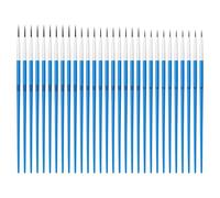 Pack of 30 Artists Painting Brush Handle Fine Tip Nylon Bristles for Detail Work Ceramics Dolls Nails Design Painting Brush Pen