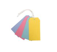 Pack Of 30 Assorted Colour Luggage Strung Tags 75 X 135mm