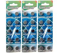 Pack of 30 Eunicell 1.5v AG10 1.5v Button Cell Batteries, in Separate Blister Packaging