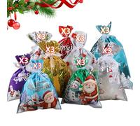 Pack Of 30 Festive Gift Flexible Secure Ribbon Closure Christmas Birthday Party Assorted Size Combination Bags